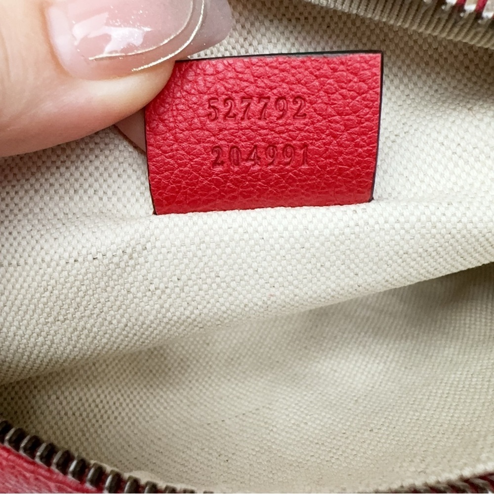 Authentic Red Gucci Logo Belt Bag & Fanny Pack Red Small NWT and Dustbag - Picture 9 of 11